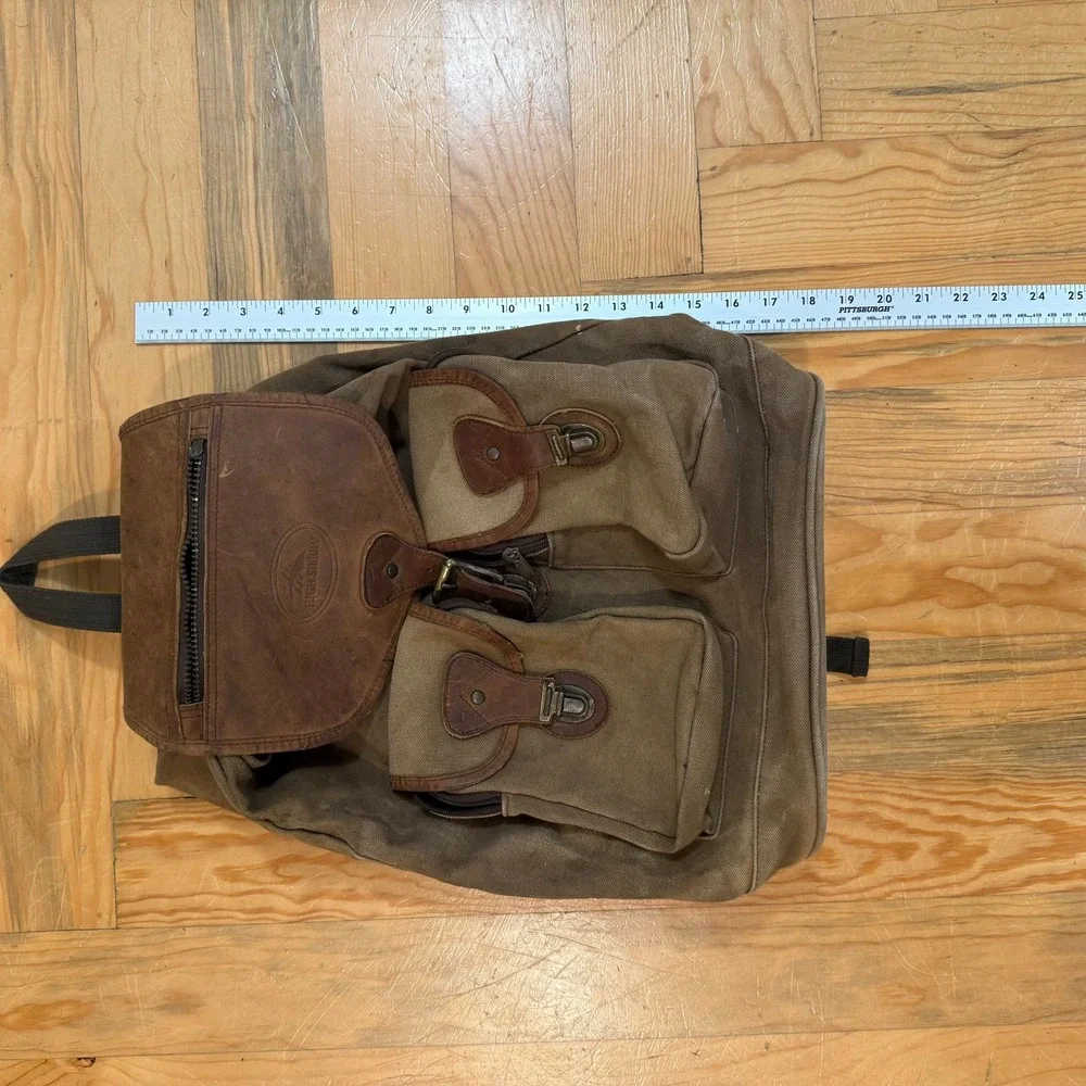 High Sierra x Captain Morgan Private Stock Promotional Leather Canvas Backpack